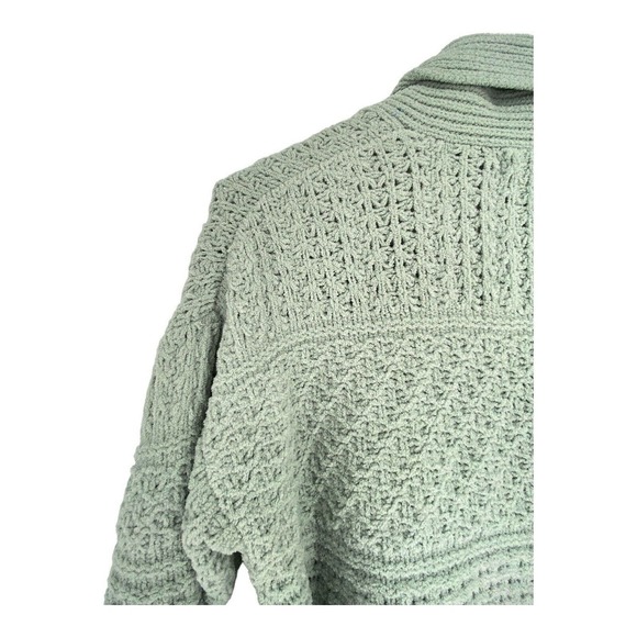 Jessica Simpson Women's Open Front Duster Cardigan Sweater Waffle Knit SZ Large - Picture 5 of 6